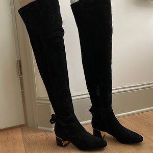 Tory Burch suede over the knee black boots. Never been worn. Brand new.